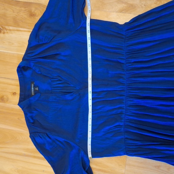 Banana Republic Blue Tiered Long Sleeve Maxi Dress Size Medium - Picture 14 of 16